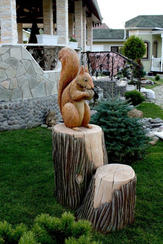 Бетонные скульптуры для сада