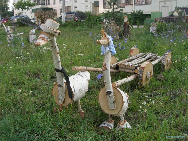 Декор для сада из березы