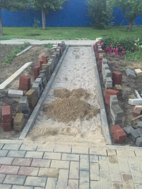 Дизайн дорожек из декоративного кирпича на загородном участке