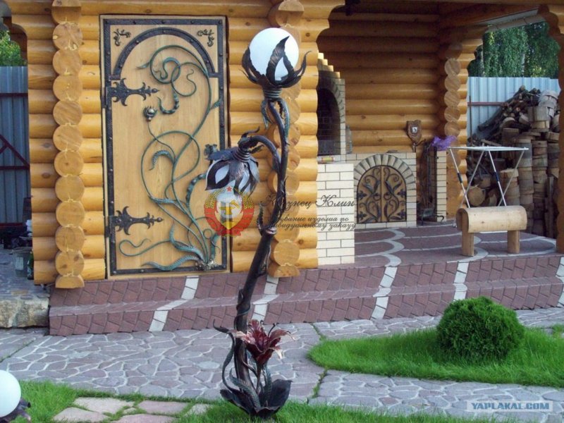 Virgo f капучино уличный светильник на столбе ip44