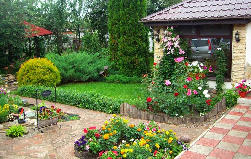 Красивый палисадник