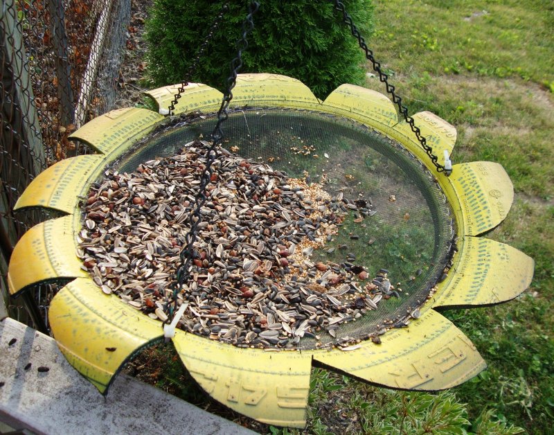 Огород из покрышек