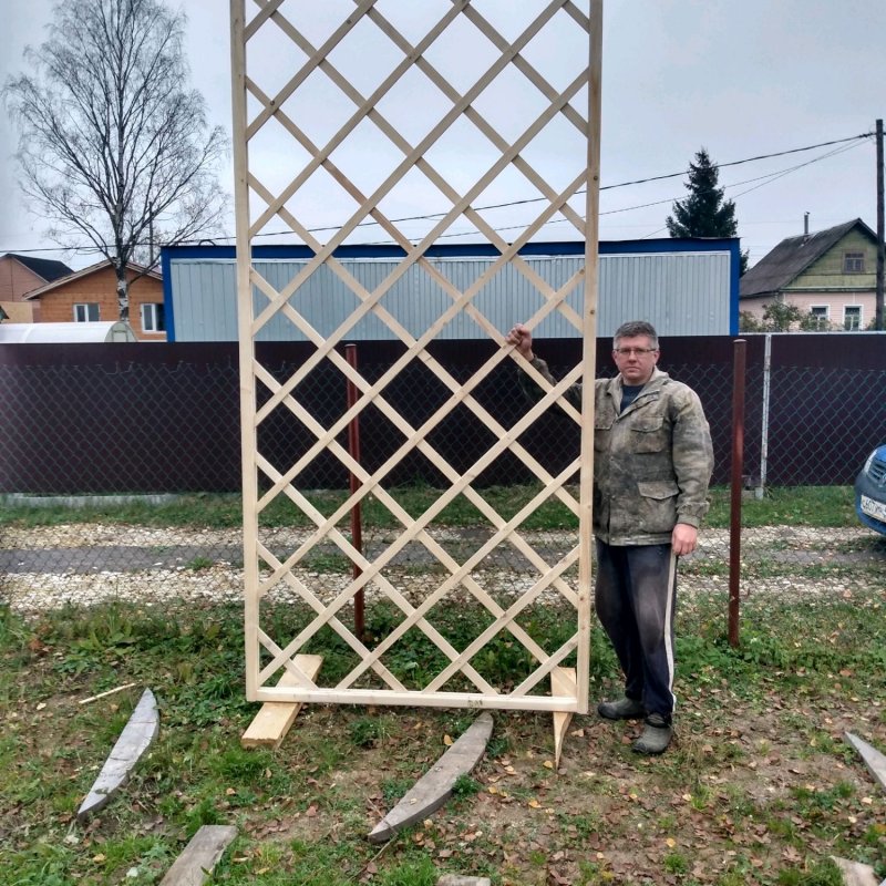 Шпалеры цветники из дерева