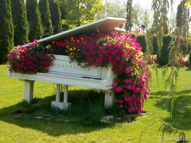 Пианино в саду