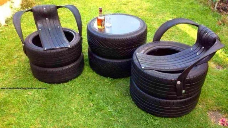 Изделия из автопокрышек
