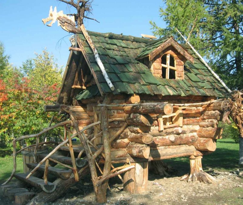 Баба Яга изба на курьих ножках