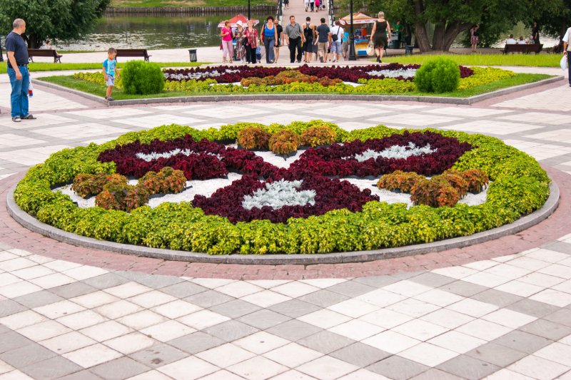 Клумбы в парках