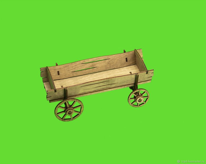 Тележка цветник