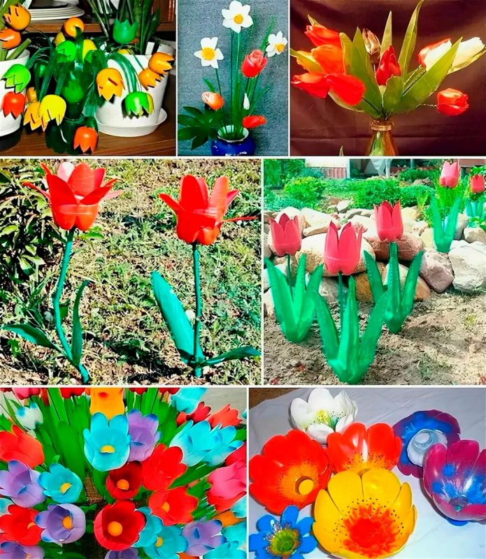 Поделки из пластикрвыхбутылок
