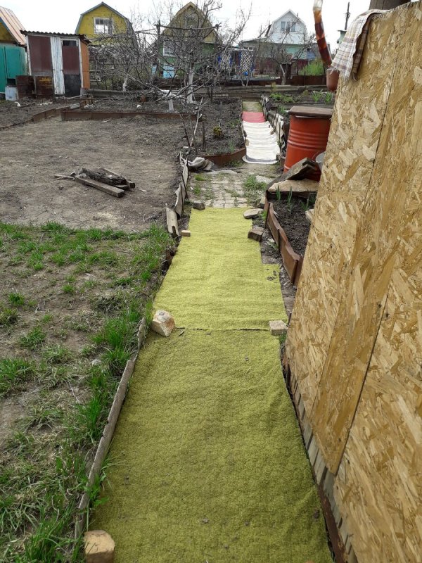 Тропинки из рубероида