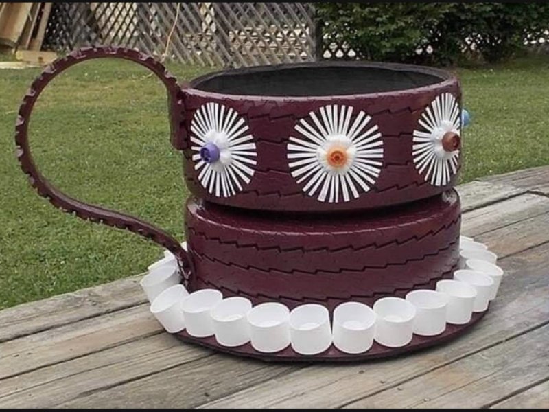 Зонт из шины