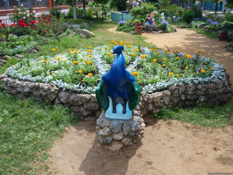 Клумба Павлин