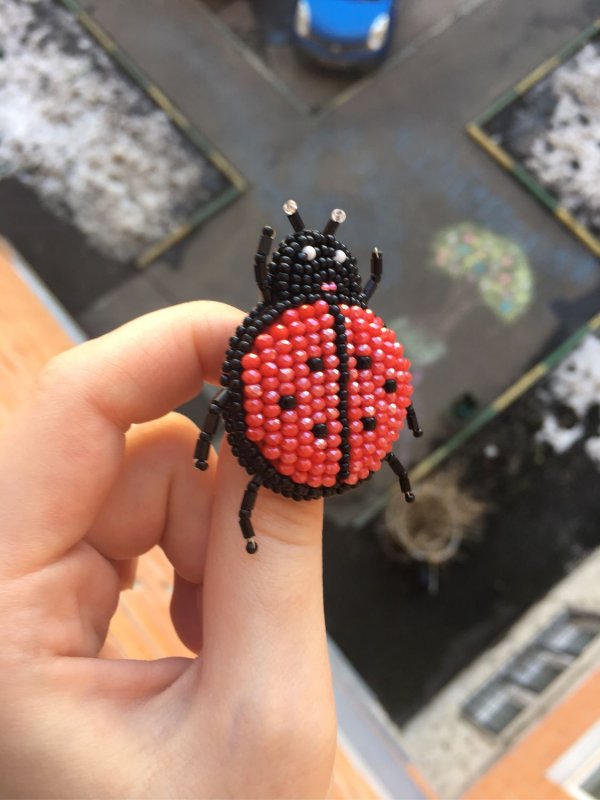 Божья коровка из изомальта