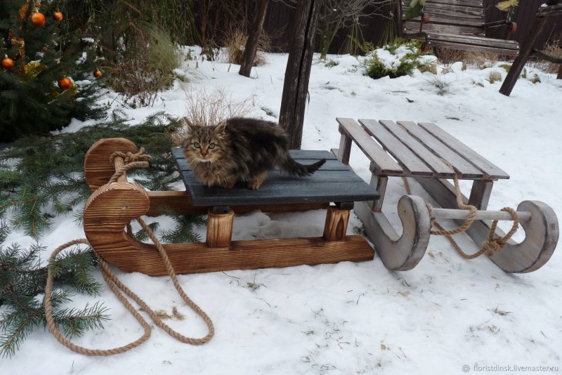 Санки из дерева