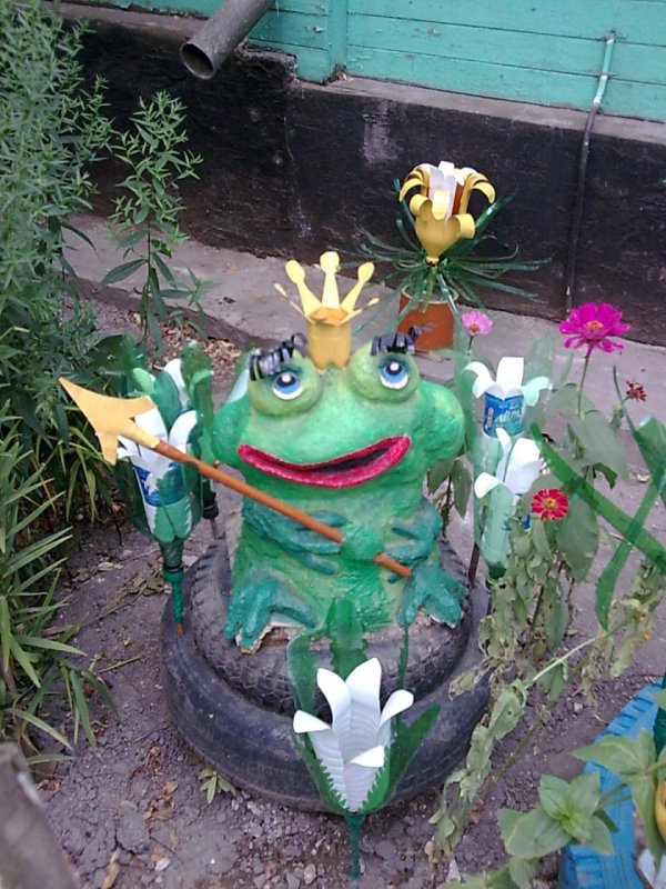 Украшение сада фигурками