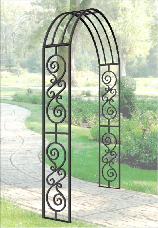 Арка Садовая leafdesign металлическая 30x180x235 см
