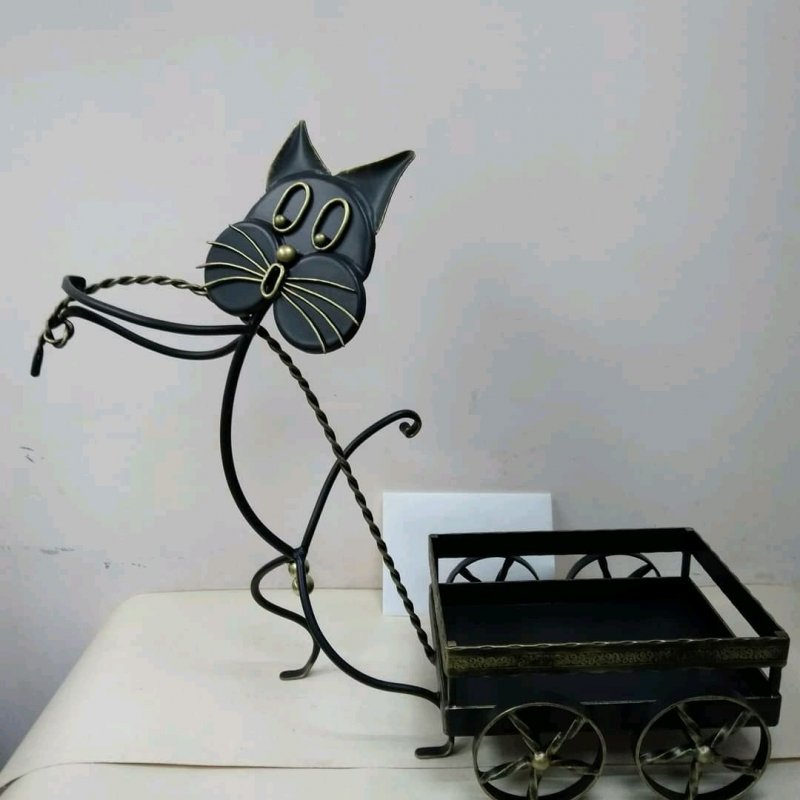 Кованые подставки котик
