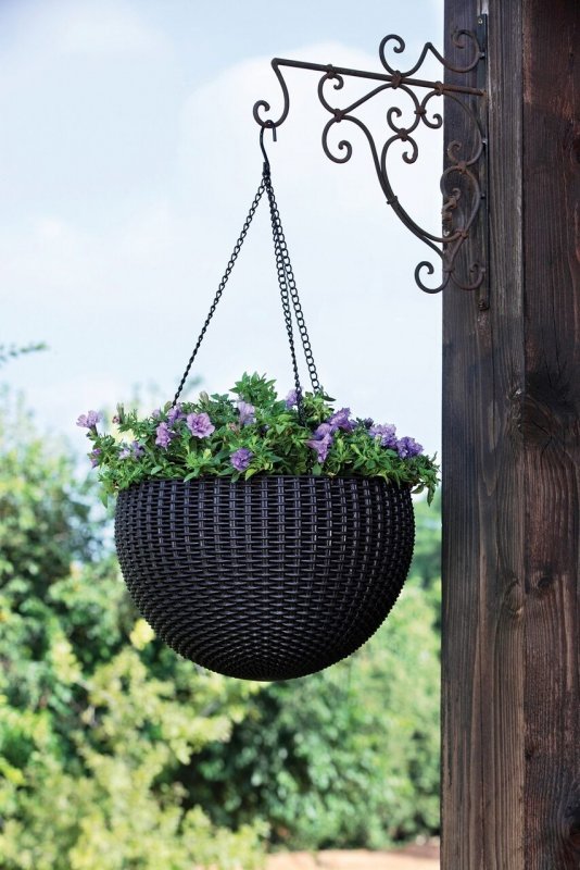 Подвесное кашпо под ротанг (Keter Rattan Hanging)