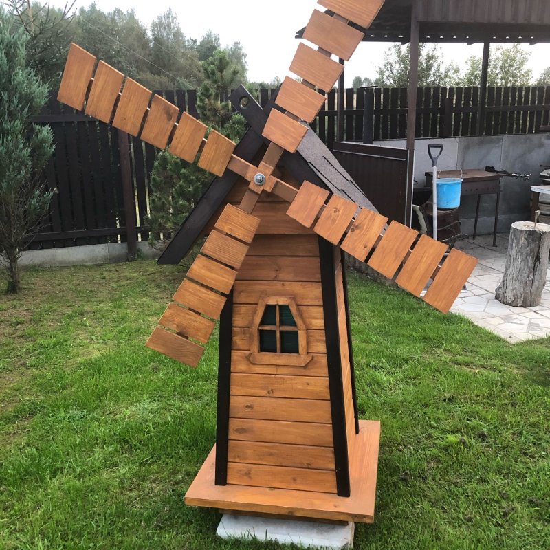 Украшение садовое "ветряная мельница", greenart,
