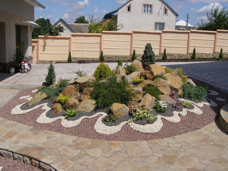 Альпийские горки из песчаника