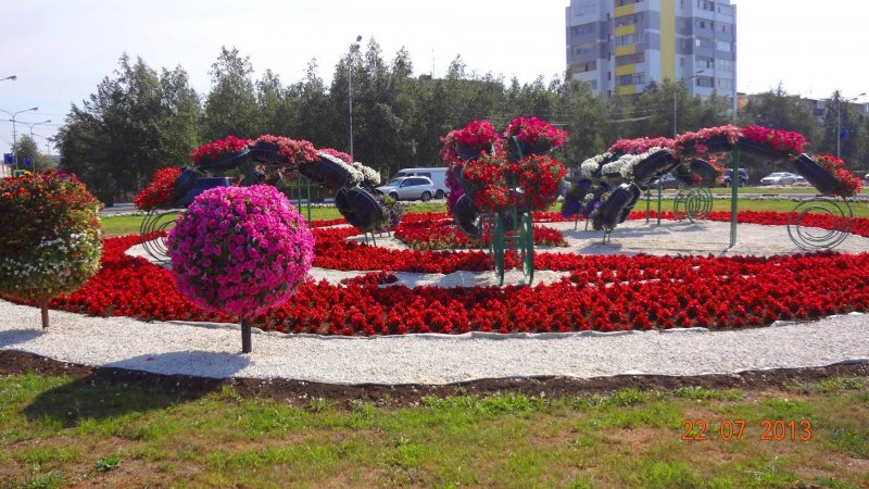 Цветочные клумбы