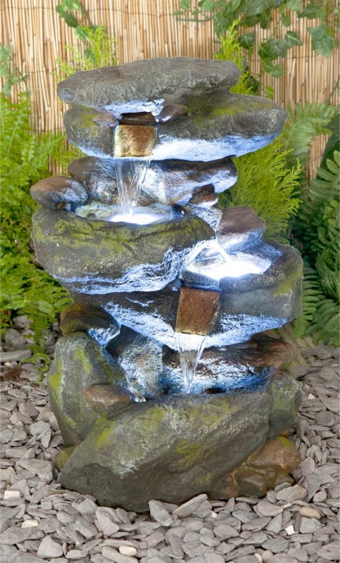 Фонтан с подсветкой haomei Fountain Каскад 209х79хh93
