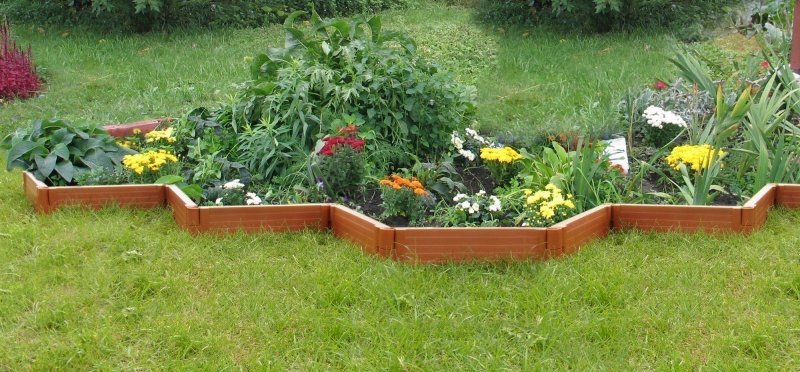 Каменные ограждения для клумб