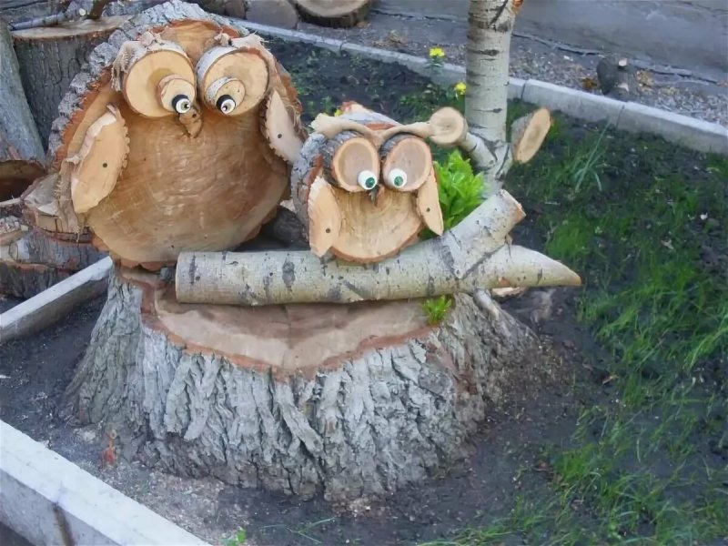 Изделия из брёвен для сада