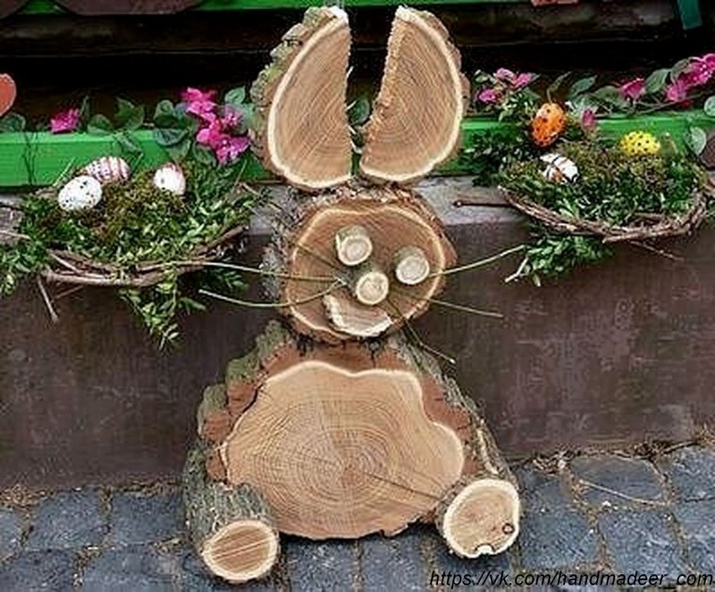 Фигуры из спилов дерева