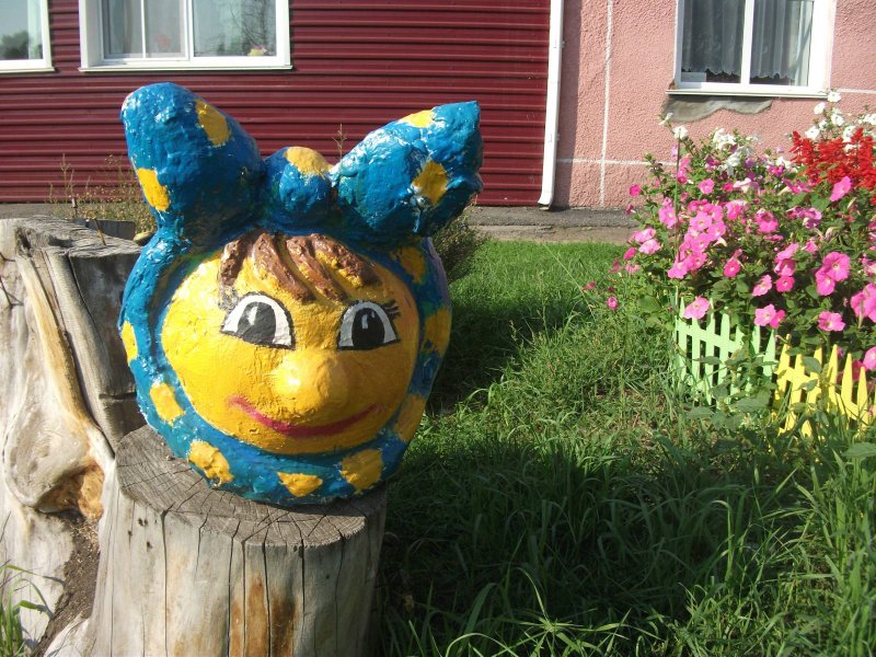 Колобок поделка для дачи
