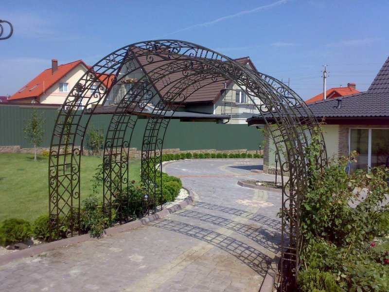 Шпалера для винограда из металла для парка