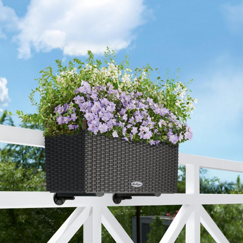 Кашпо с автополивом Lechuza Balconera Cottage 50 белый