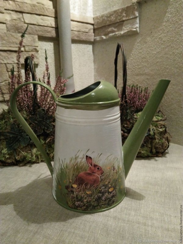 Декупаж лейки