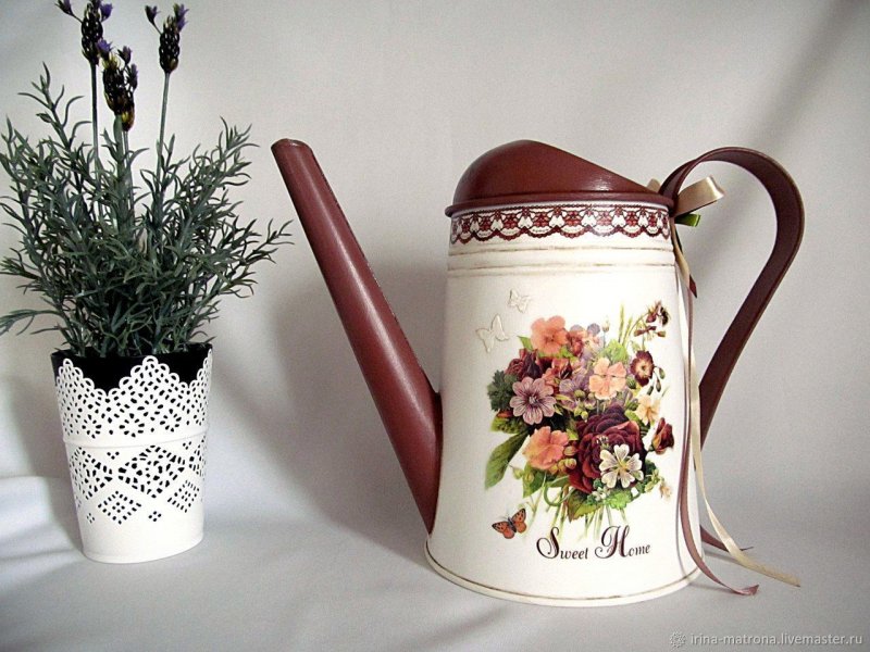 Декорирование лейки из Икеи