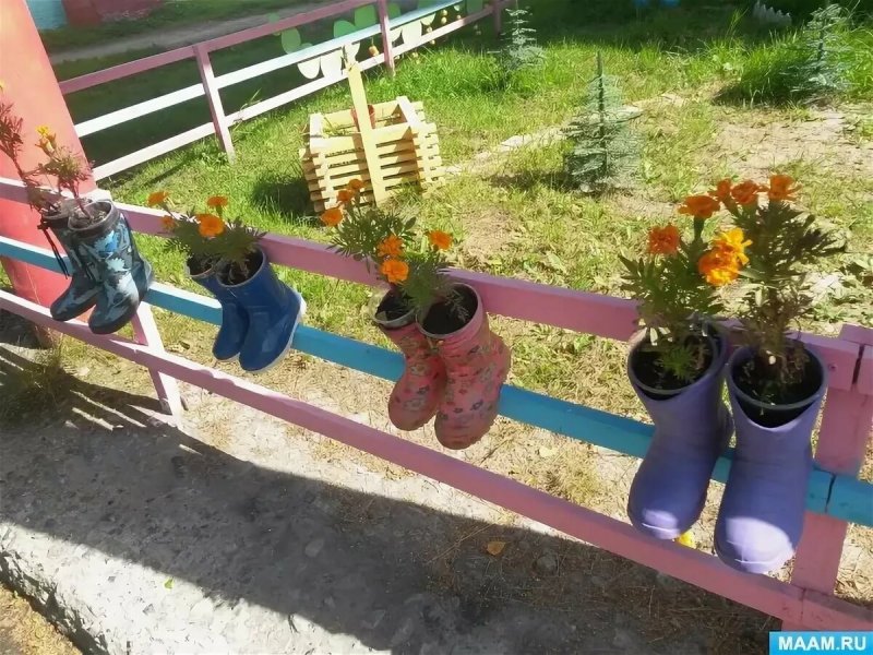 Украсить детский участок в садике