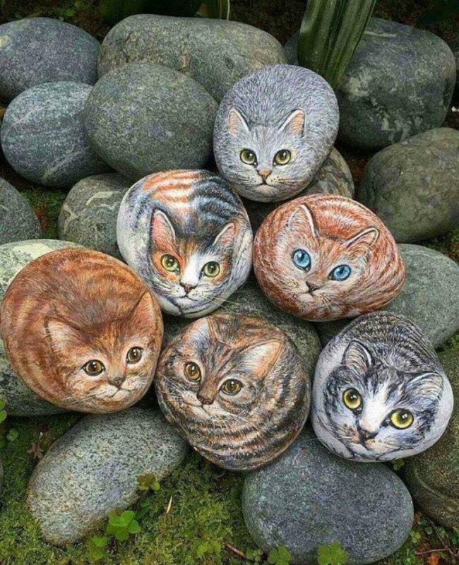 Рисование на гальке