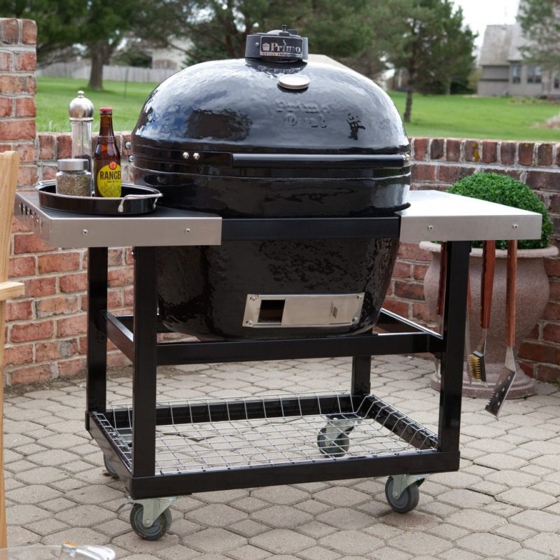 Керамический угольный гриль primo Oval Family