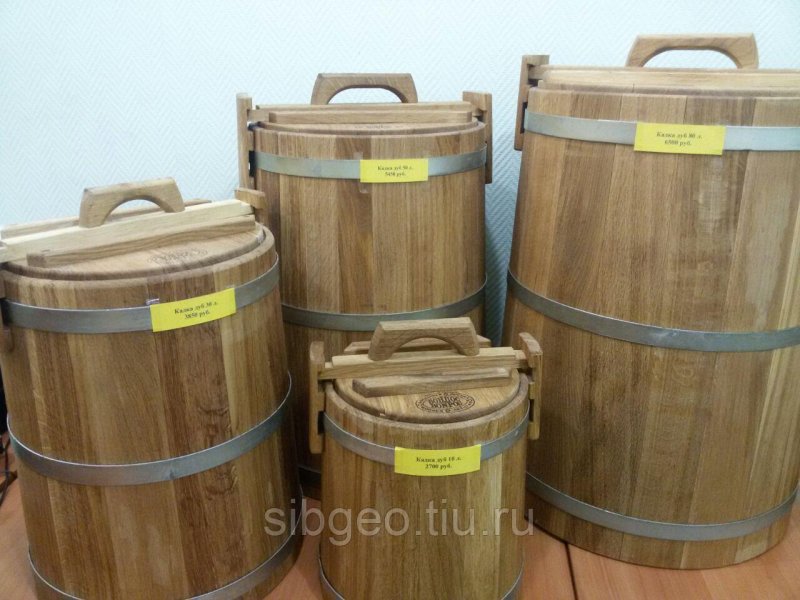 Бочка дуб 50л (нерж)