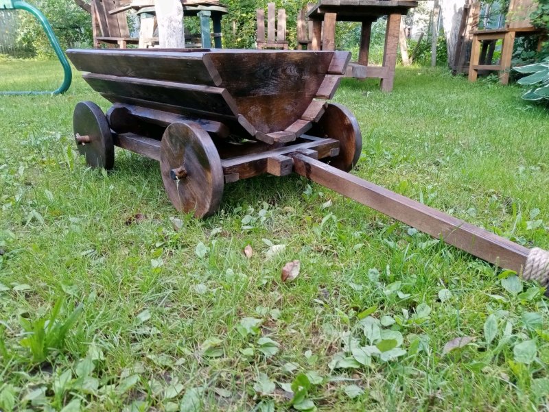 Телега Садовая декоративная
