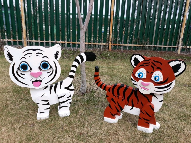 Тигр фигура из фанеры