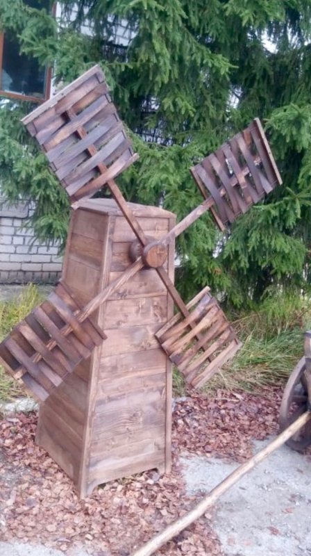 Декоративная мельница для сада