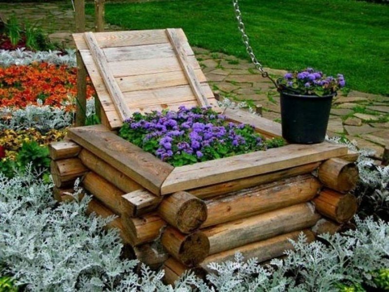 Оригинальные клумбы для цветов