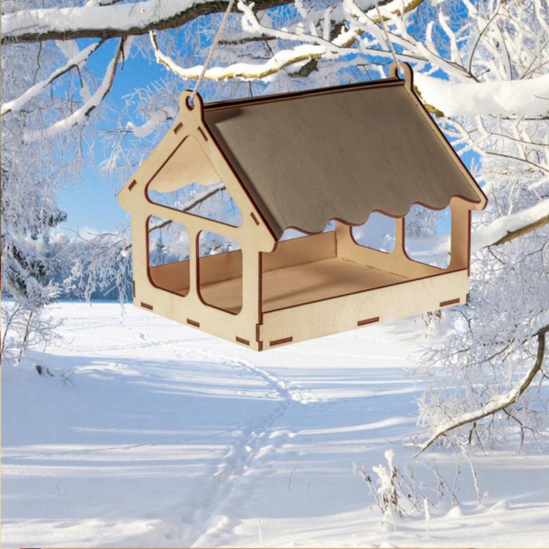 Кормушка для птиц "Амбар" 21*18*21см, сборная 4923742