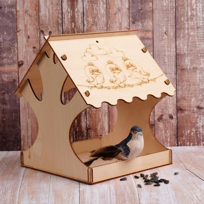 Кормушка для птиц Blumen haus "кафе", 18 х 18 х 23 см