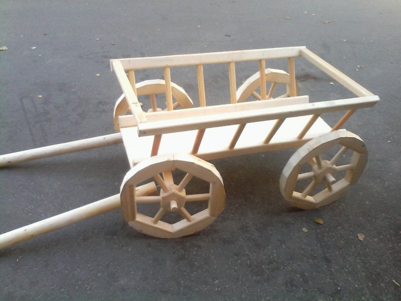 Телега из картона