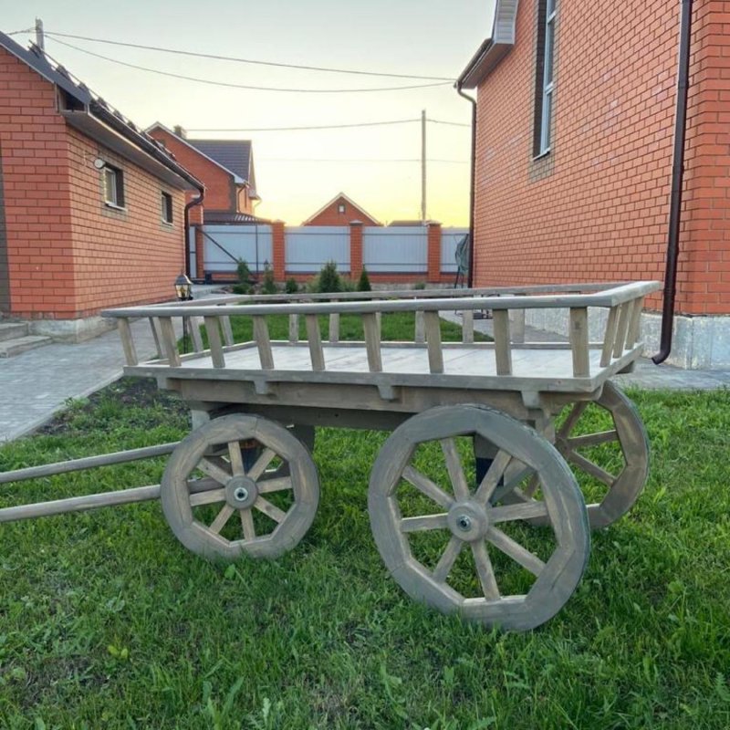 Декоративная телега для сада своими руками