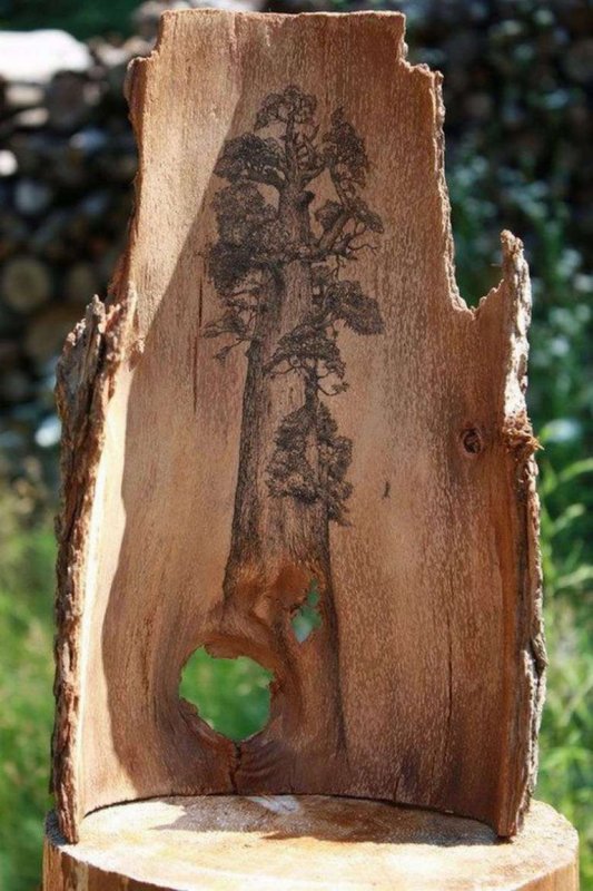Поделки из коры дерева