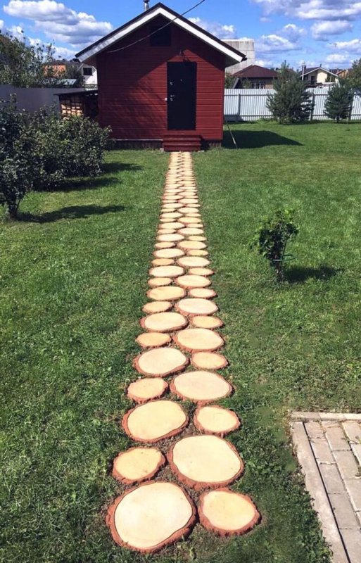 Дорожки из кругляка