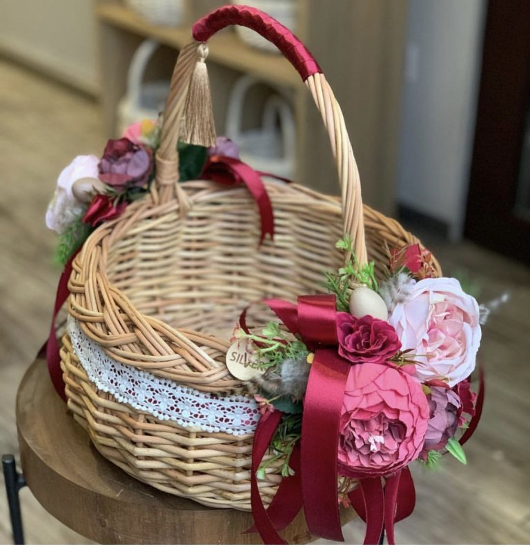 Корзина Пасхальная плетеная