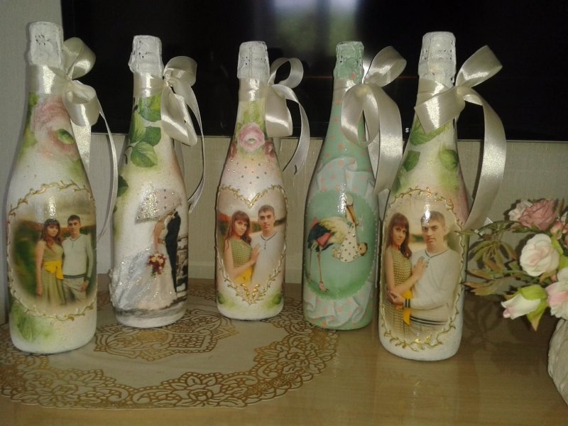 Винтажная бутылка вина